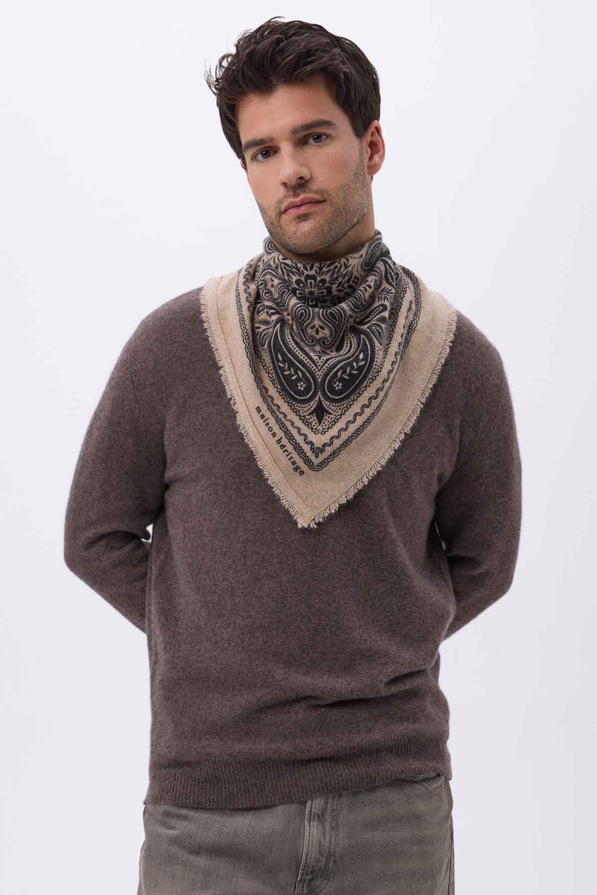 Bandana Efi beige noir