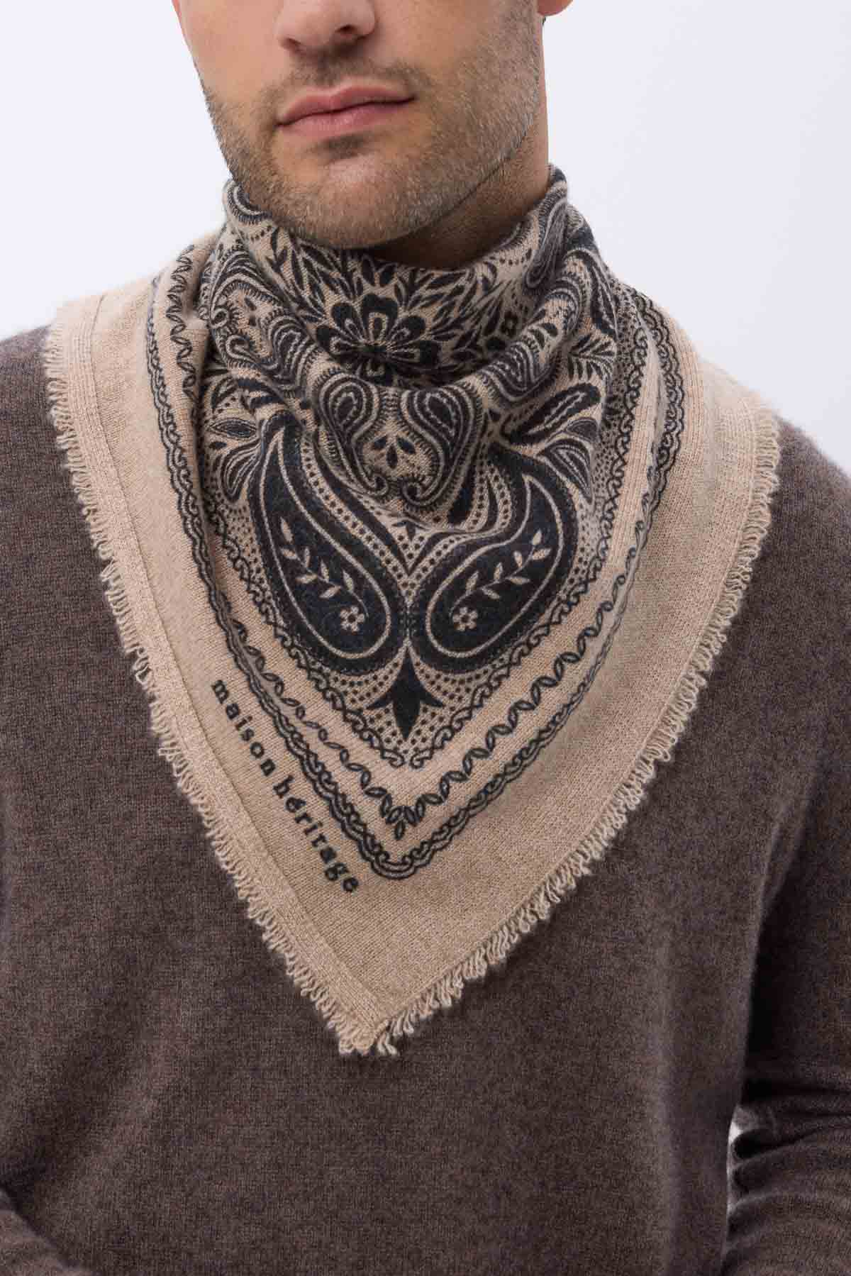 Bandana Efi beige noir