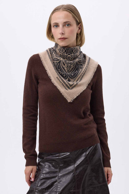 Bandana Efi beige noir