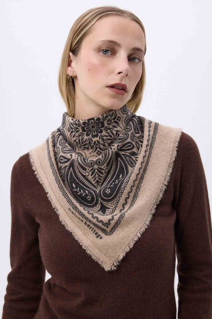 Bandana Efi beige noir