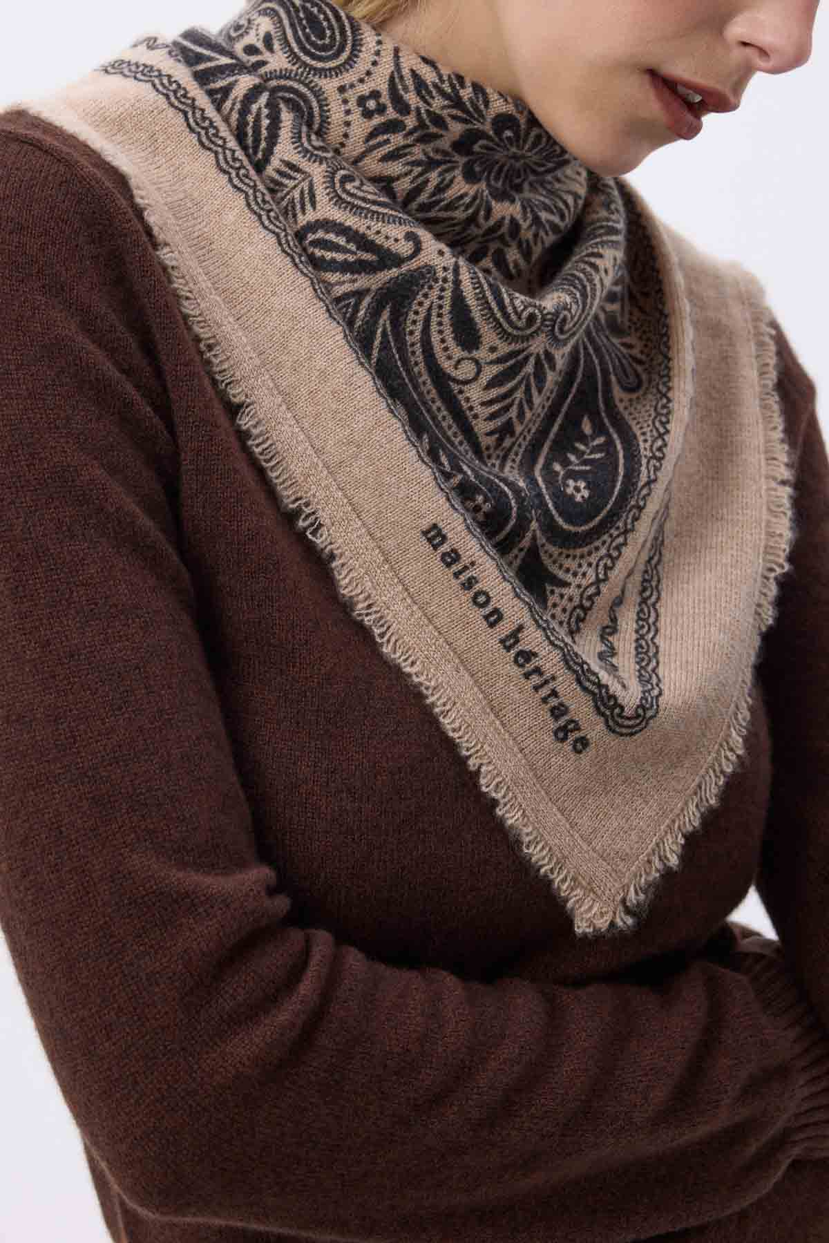 Bandana Efi beige noir