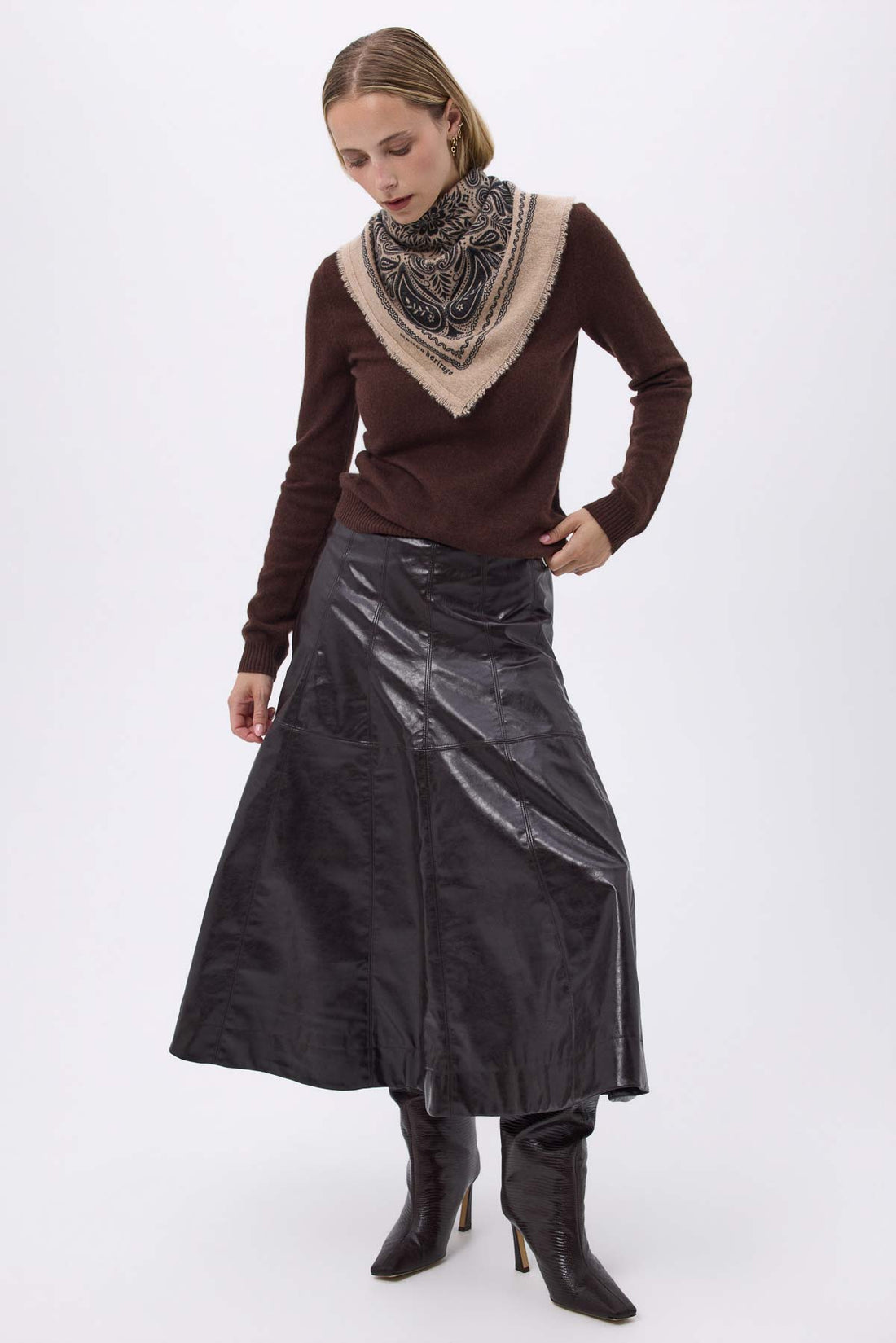 Bandana Efi beige noir