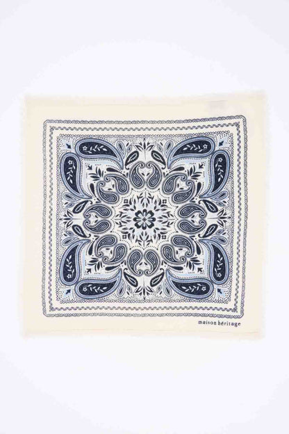 Bandana Efi blanc bleu ciel
