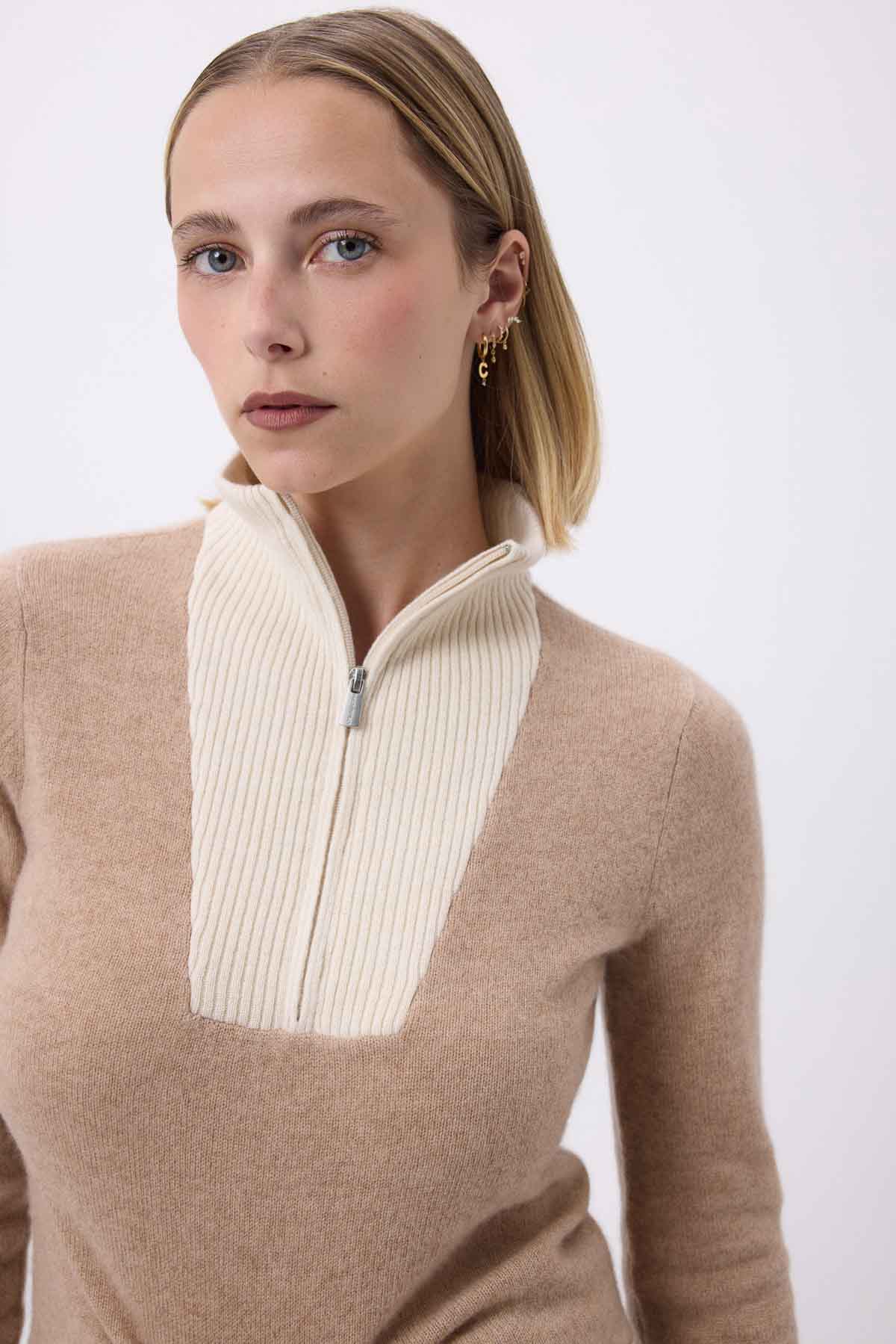 Emilie beige crème blanc