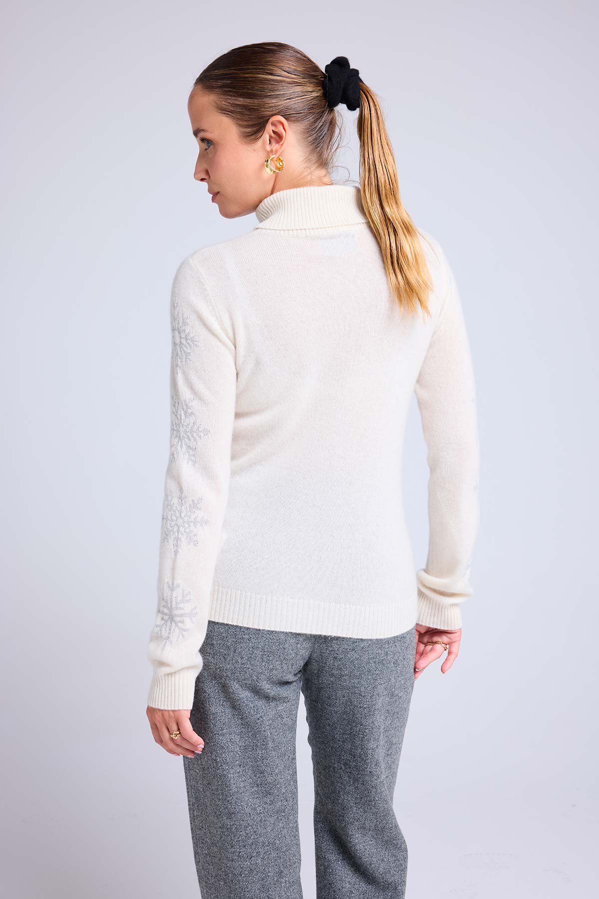 Flocon blanc argent