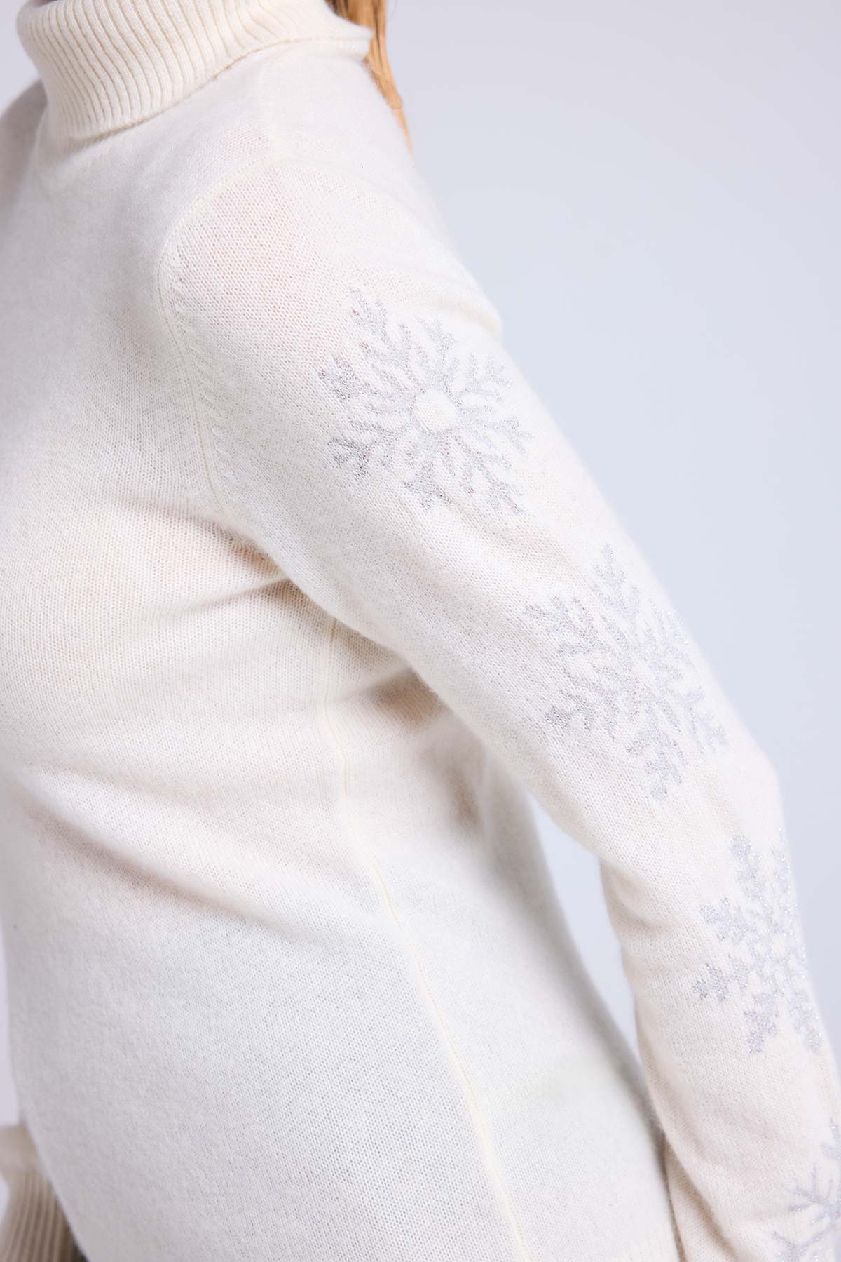 Flocon blanc argent