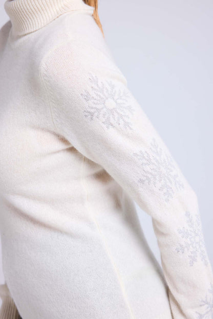 Flocon blanc argent
