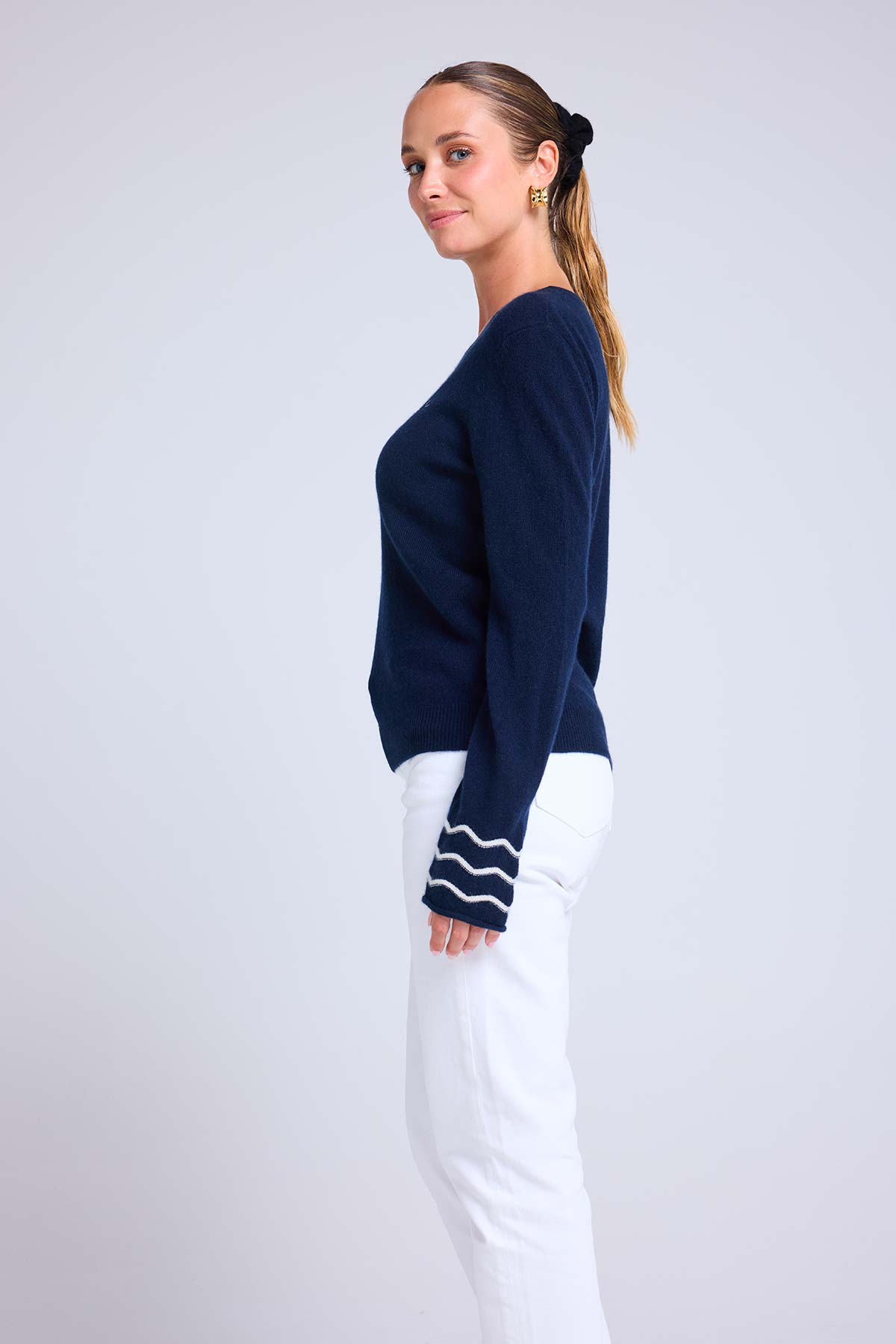 Gaia bleu marine blanc