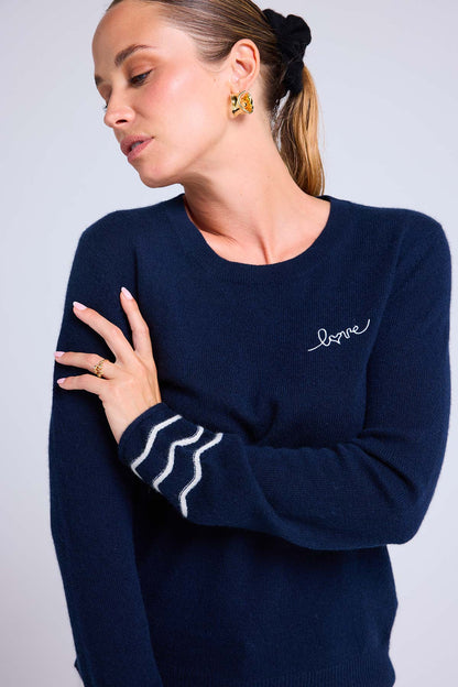 Gaia bleu marine blanc