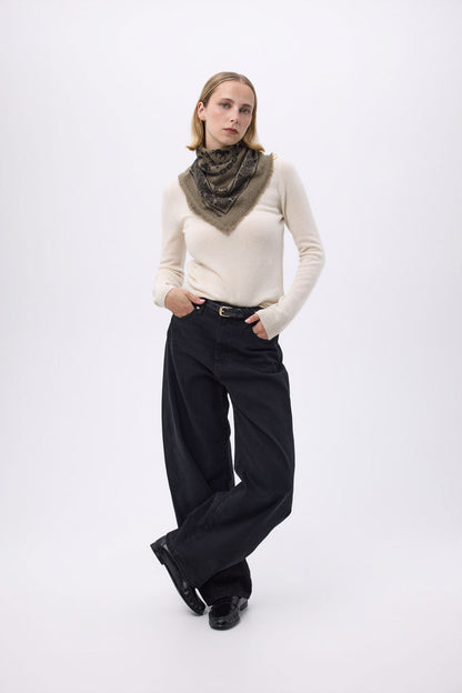 Bandana Horse vert khaki noir