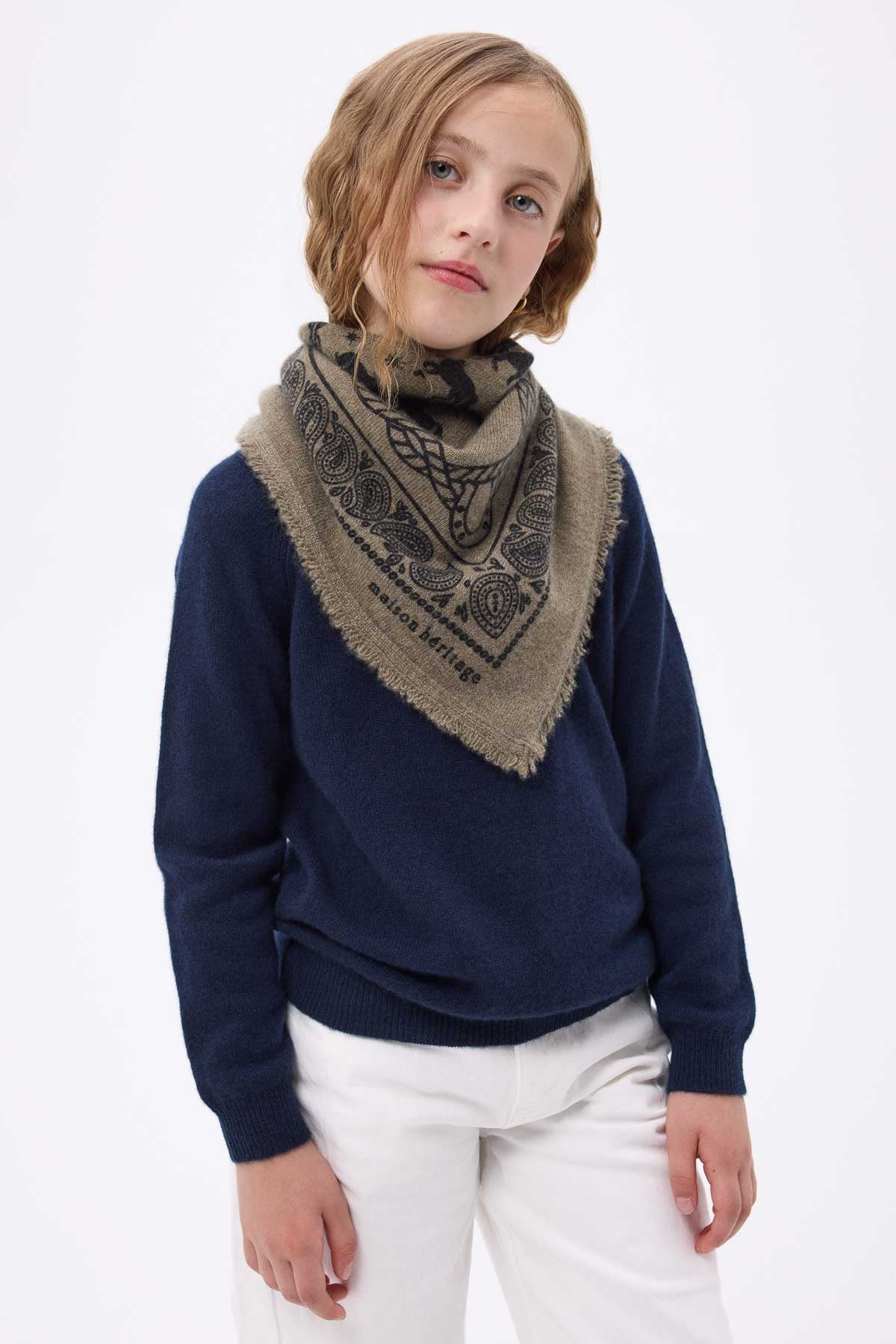 Bandana Horse vert khaki noir
