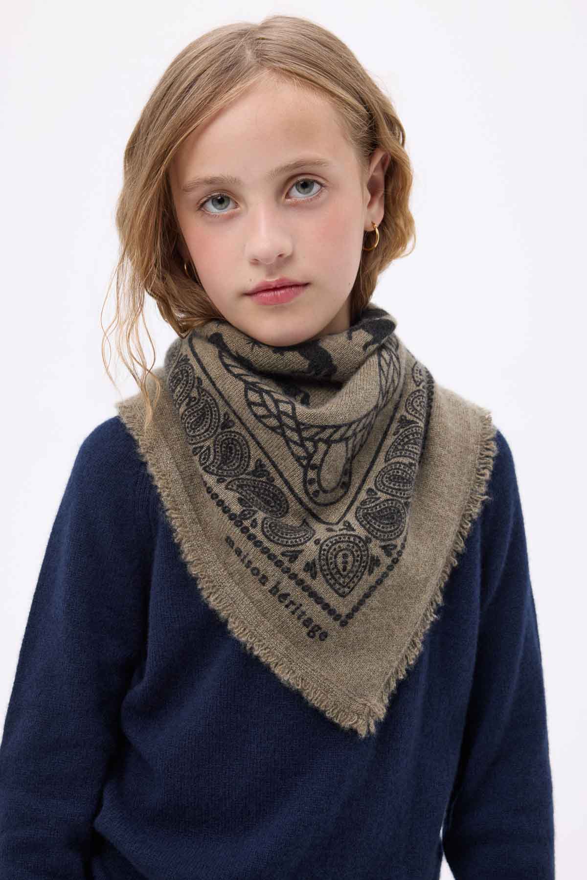 Bandana Horse vert khaki noir