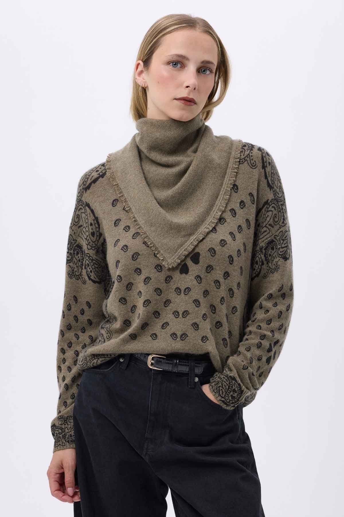 Bandana Irma vert khaki