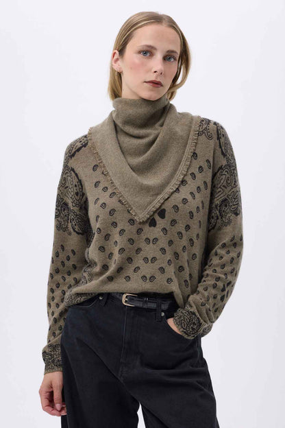 Bandana Irma vert khaki