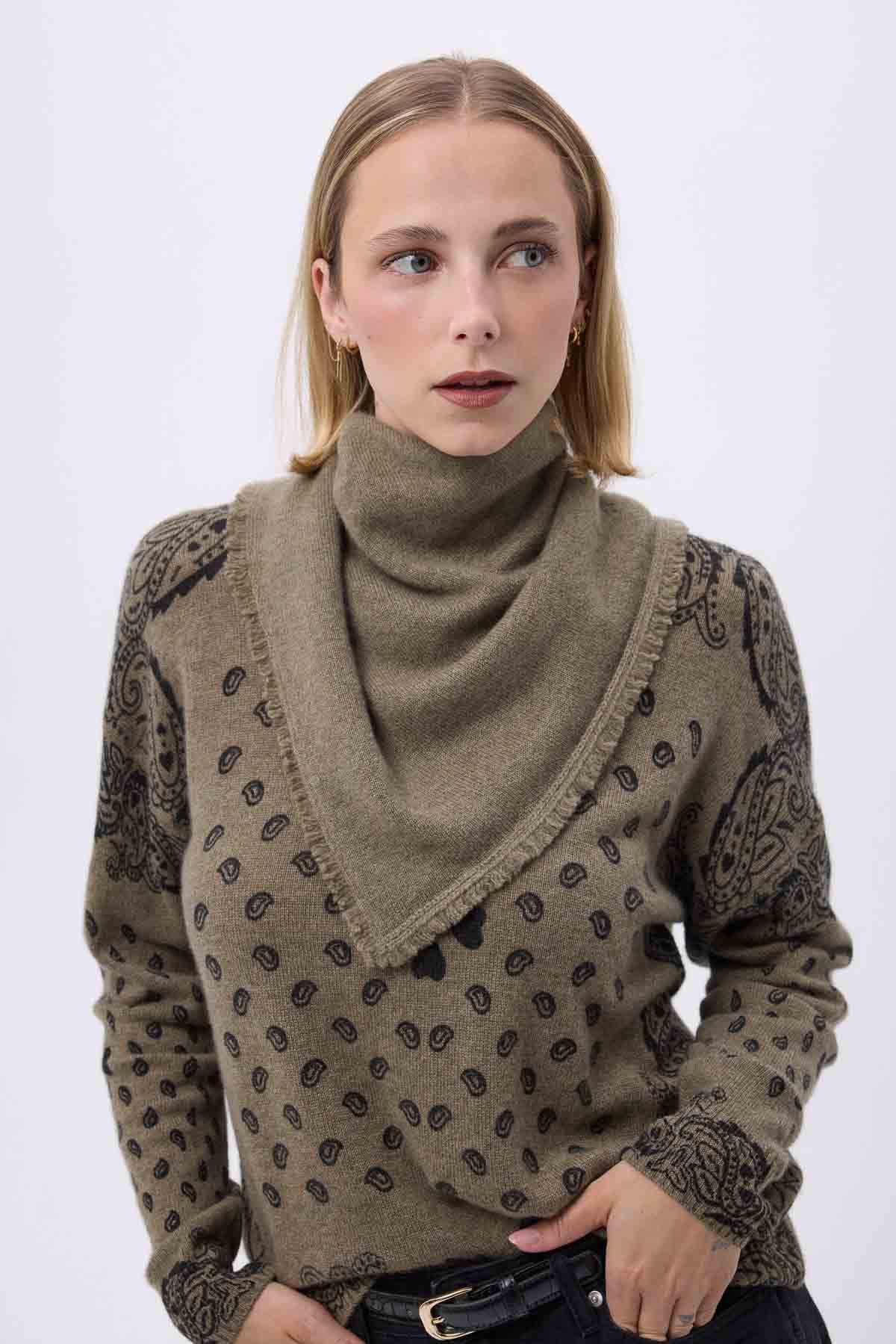 Bandana Irma vert khaki