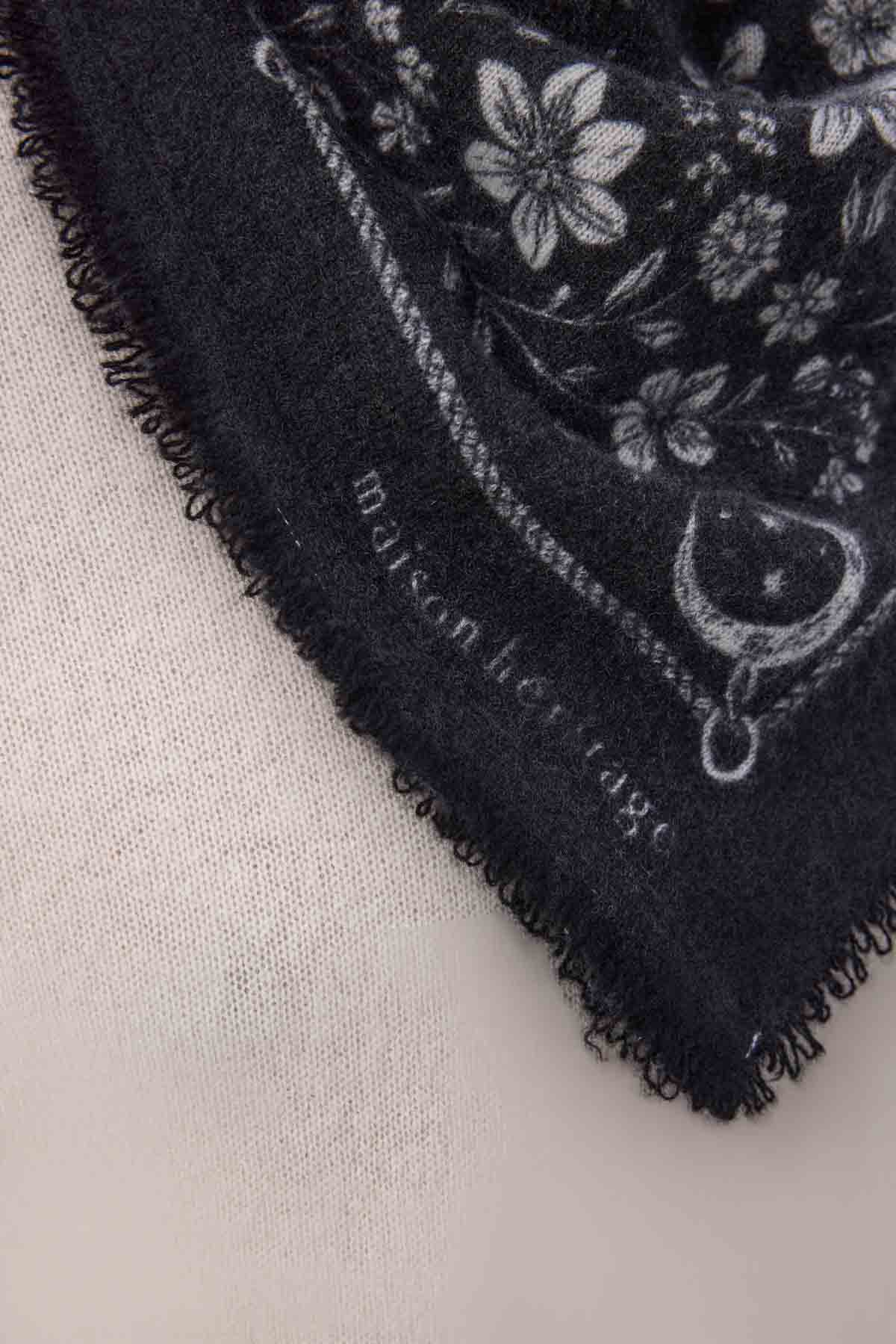 Bandana Small Jardin De Minuit noir  blanc