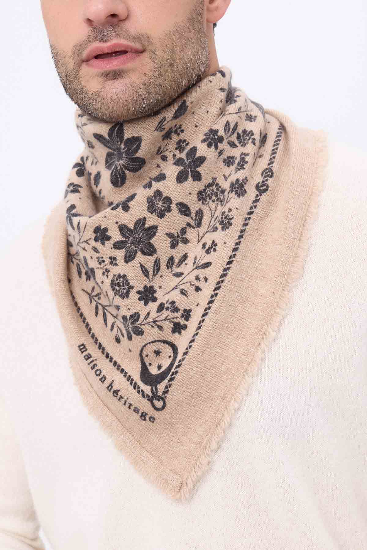 Bandana Small Jardin De Minuit beige creme noir