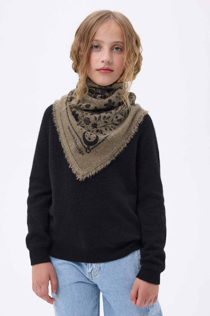 Bandana Small Jardin De Minuit vert khaki noir