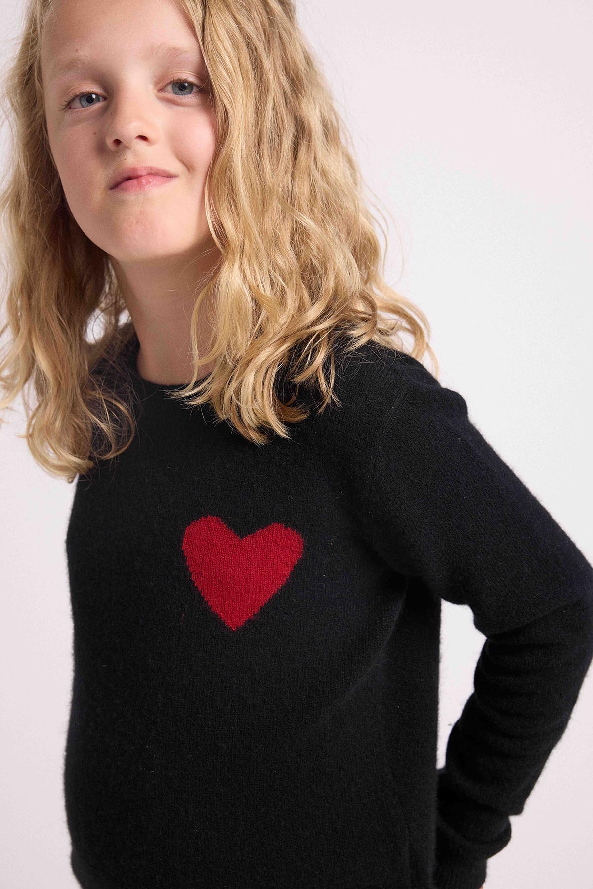 Lenny noir coeur rouge