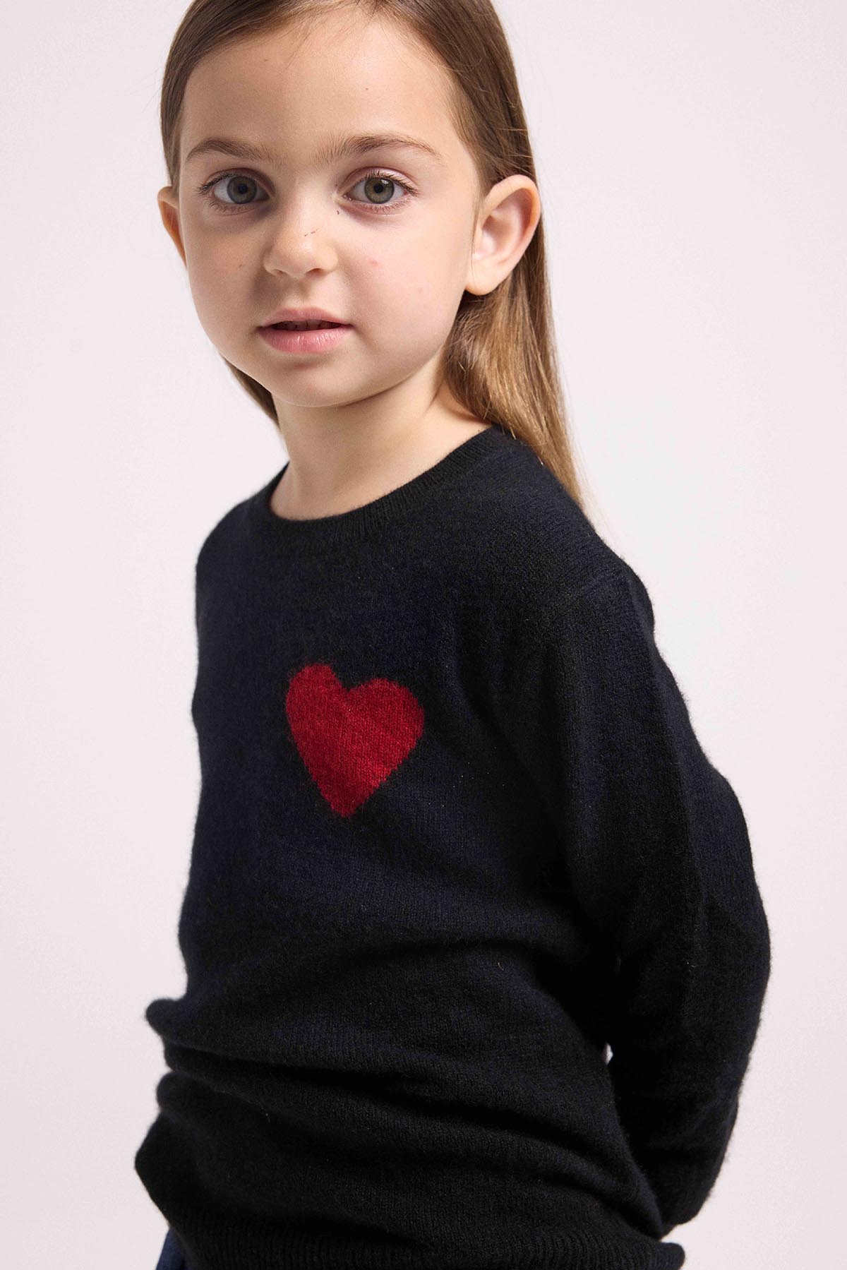 Lenny noir coeur rouge