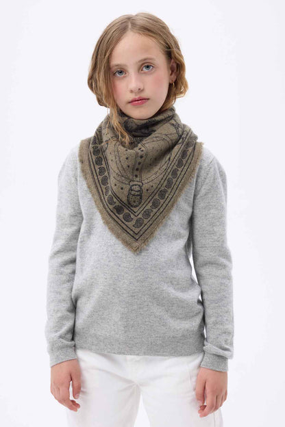 Bandana Small Le Harnais vert khaki noir