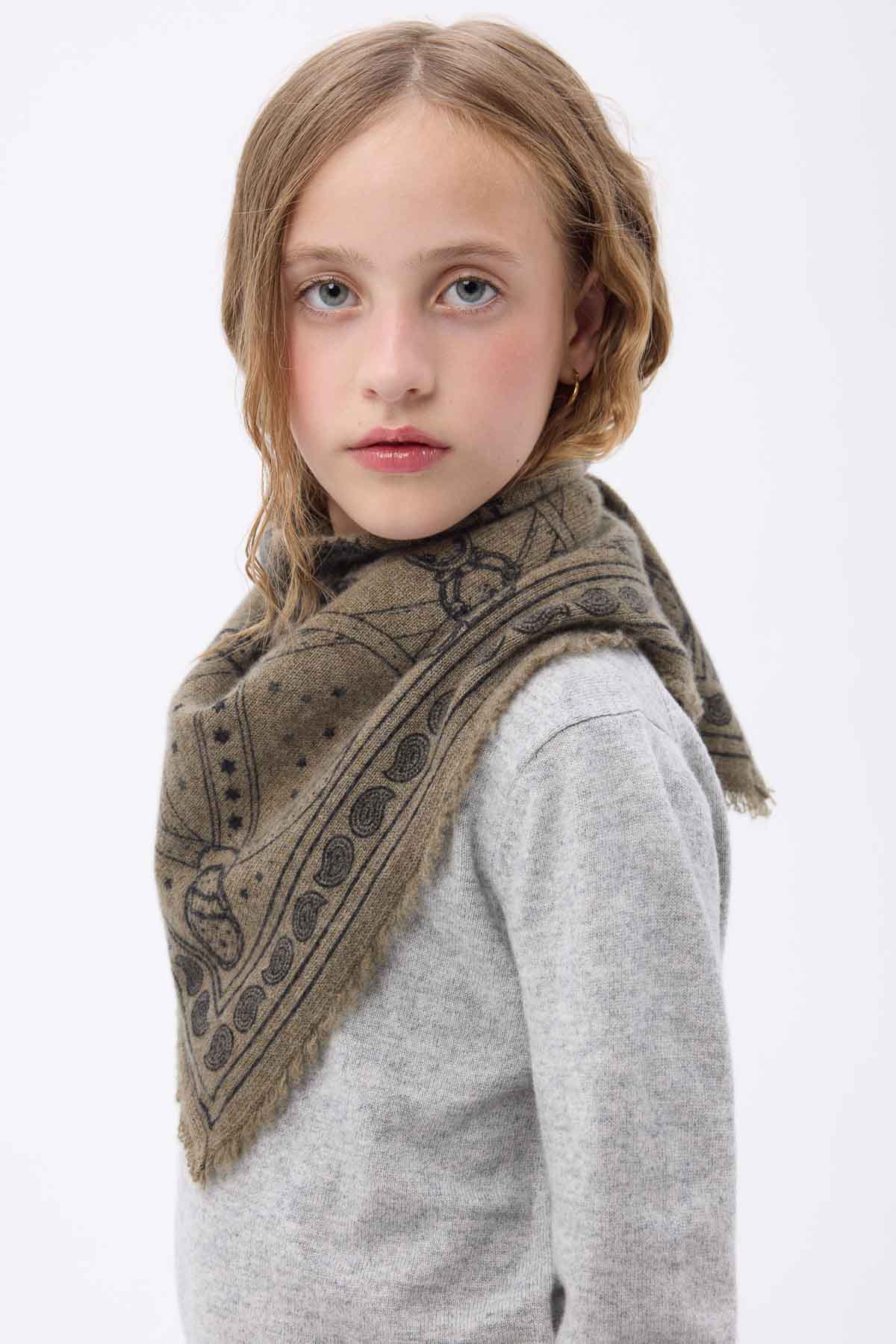 Bandana Small Le Harnais vert khaki noir