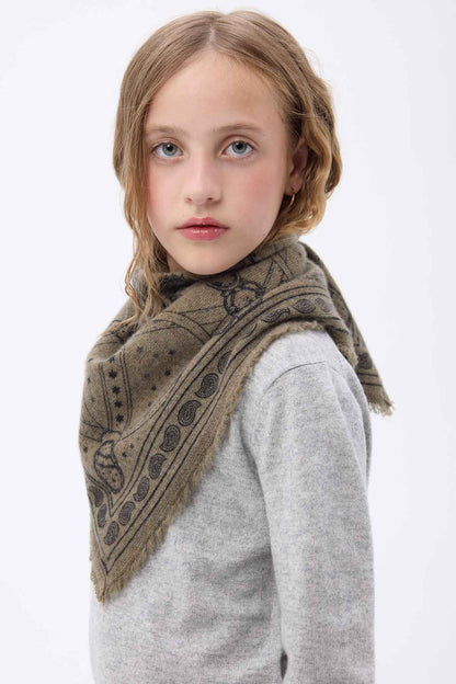 Bandana Small Le Harnais vert khaki noir