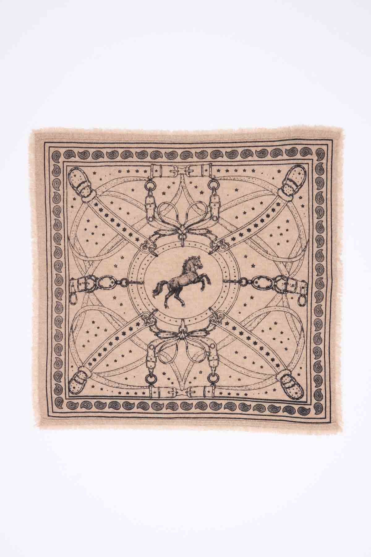 Bandana Small Le Harnais beige creme noir