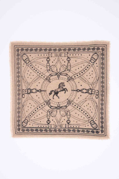 Bandana Small Le Harnais beige creme noir