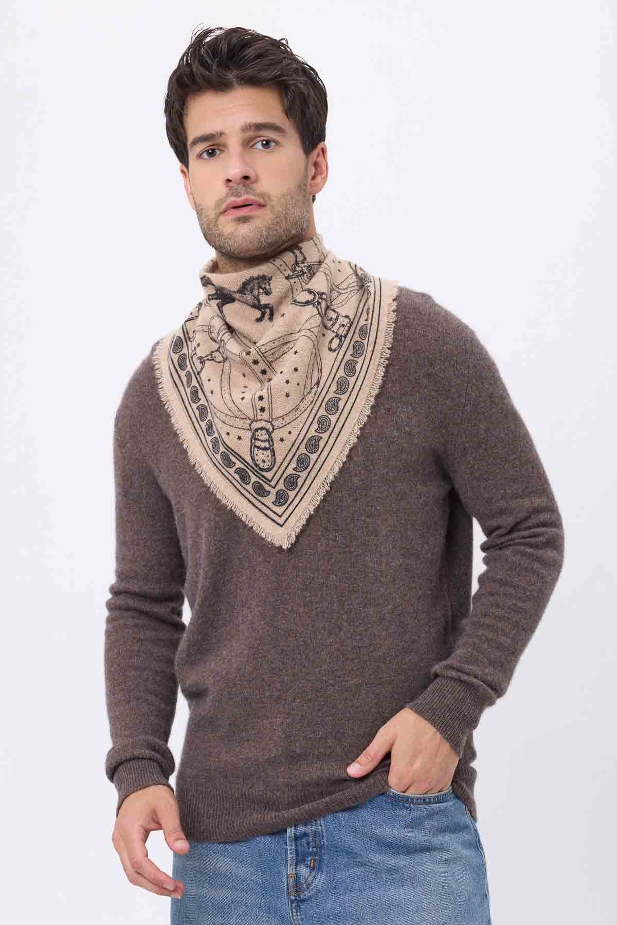 Bandana Small Le Harnais beige creme noir