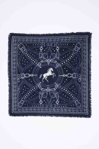 Bandana Small Le Harnais bleu marine blanc