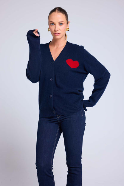 Madrilena bleu marine rouge
