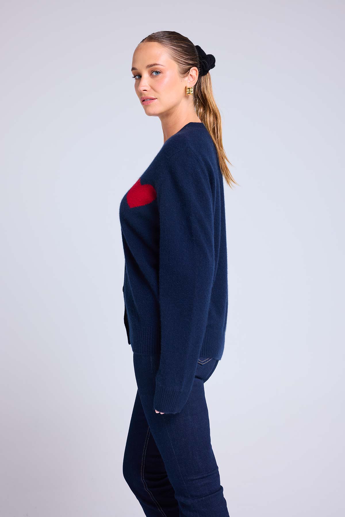 Madrilena bleu marine rouge