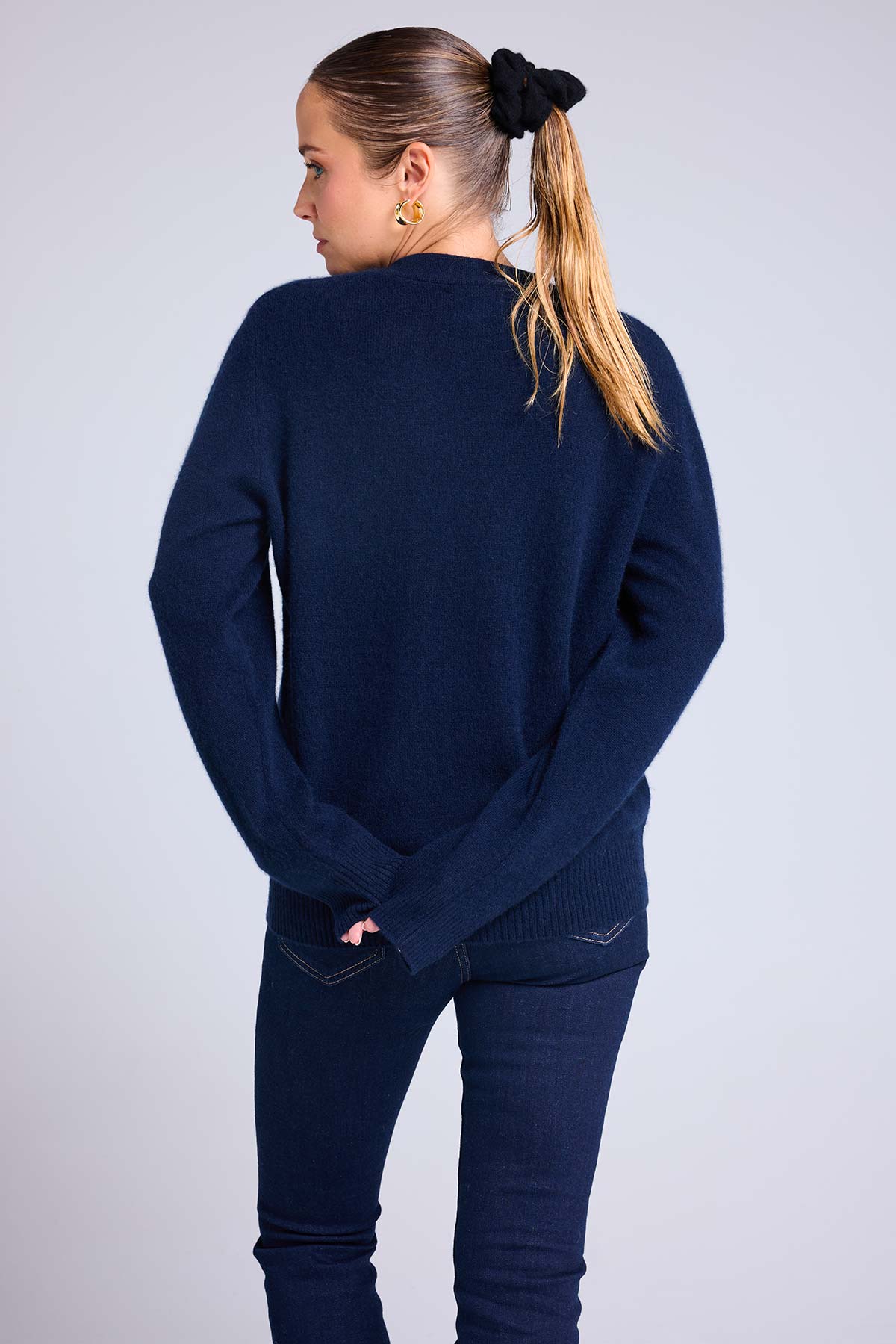 Madrilena bleu marine rouge
