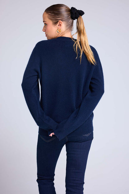 Madrilena bleu marine rouge