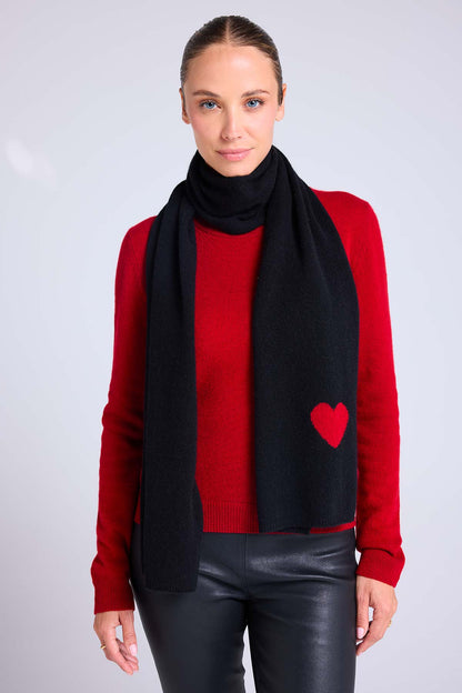 Echarpe noir rouge