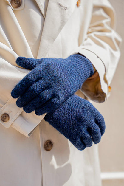 Gants bleu marine