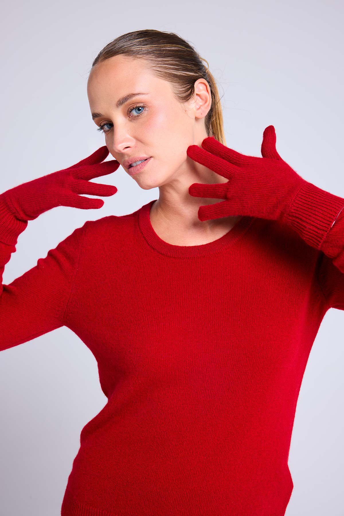 Gants rouge bordeaux