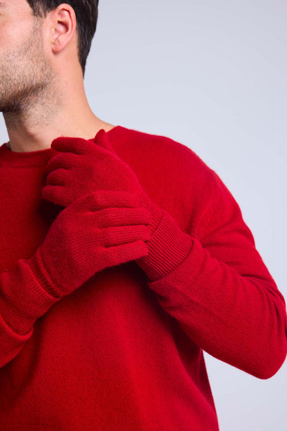 Gants rouge bordeaux