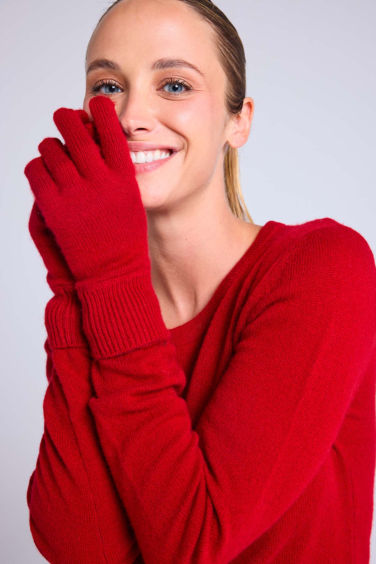 Gants rouge bordeaux