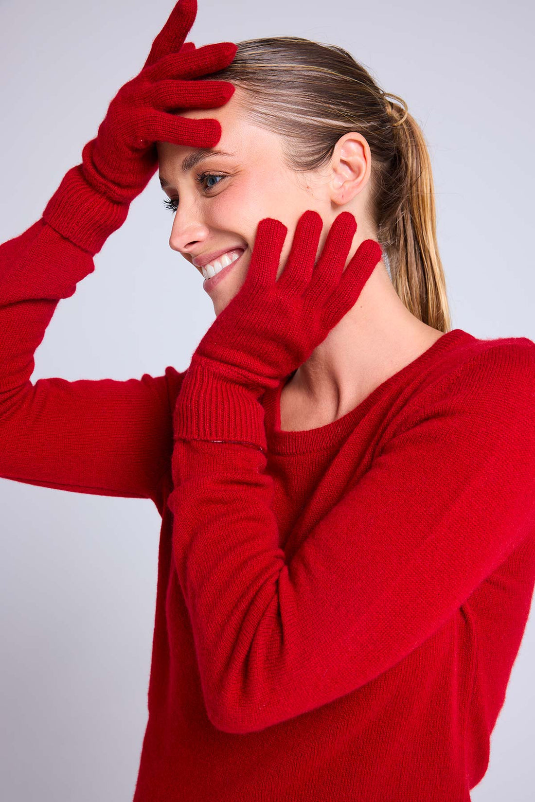 Gants rouge bordeaux