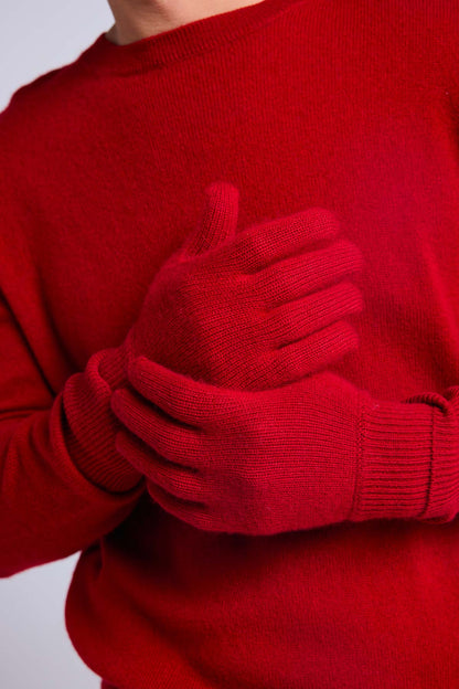 Gants rouge bordeaux