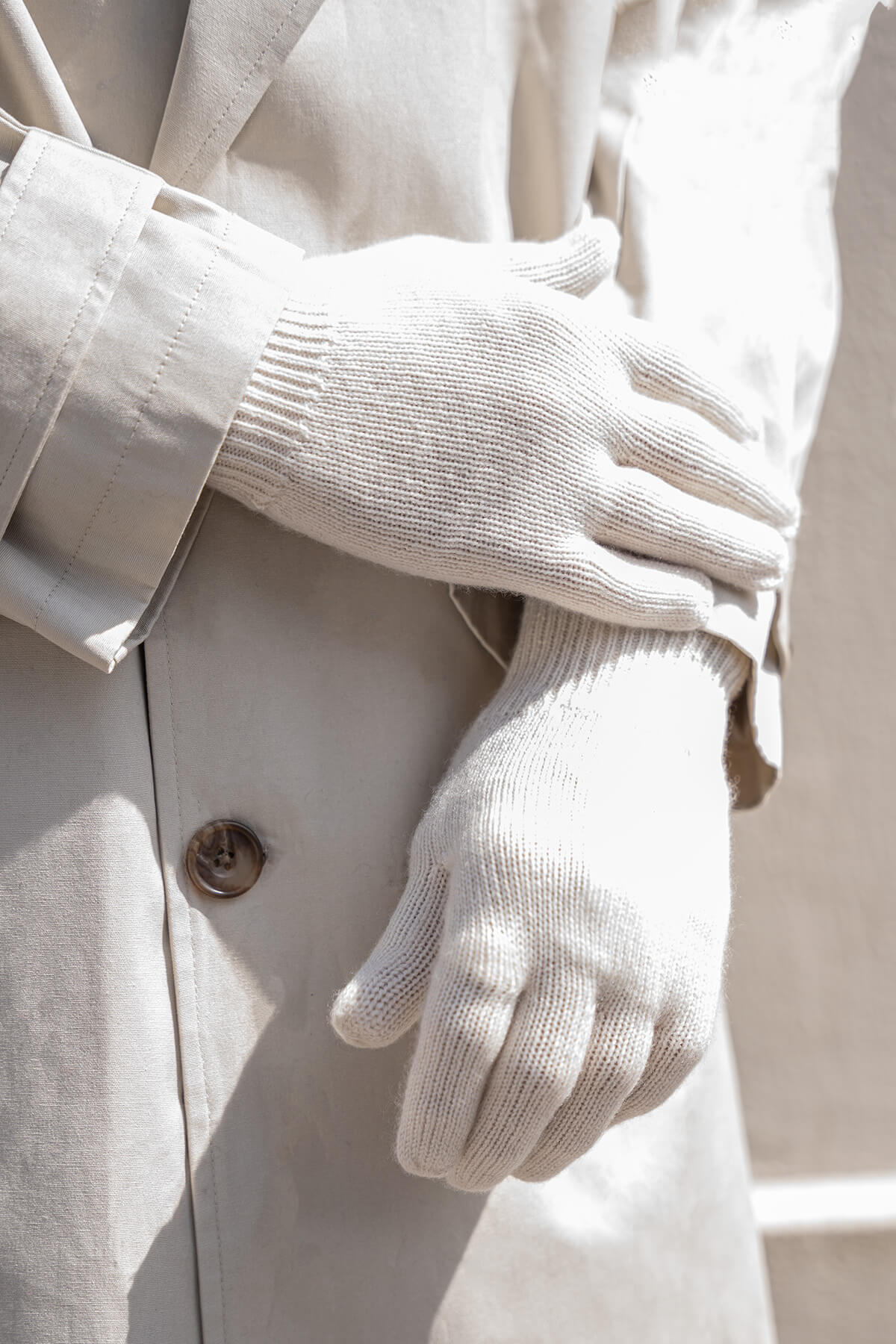Gants écru