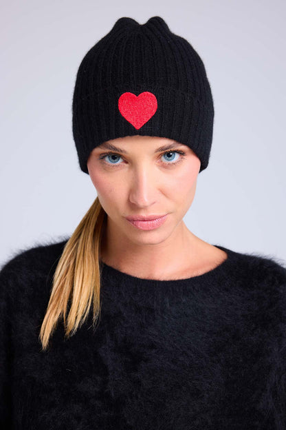 Bonnet noir rouge