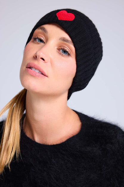 Bonnet noir rouge