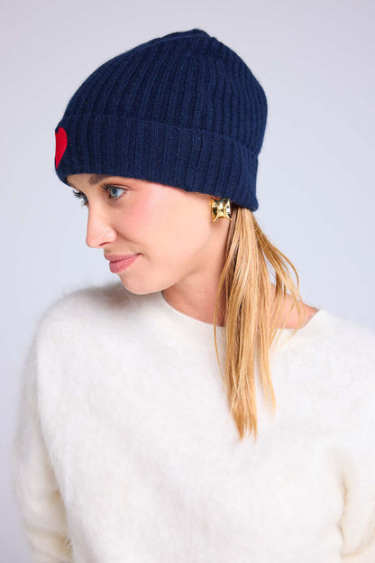 Bonnet marine rouge