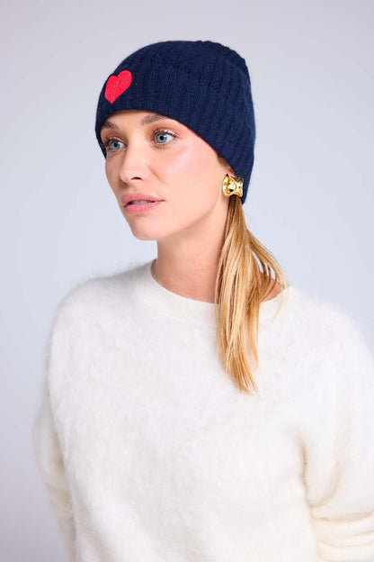 Bonnet marine rouge