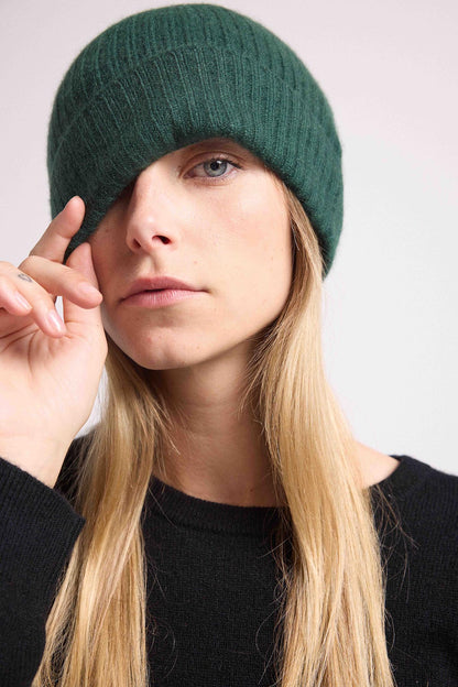 Bonnet vert bouteille