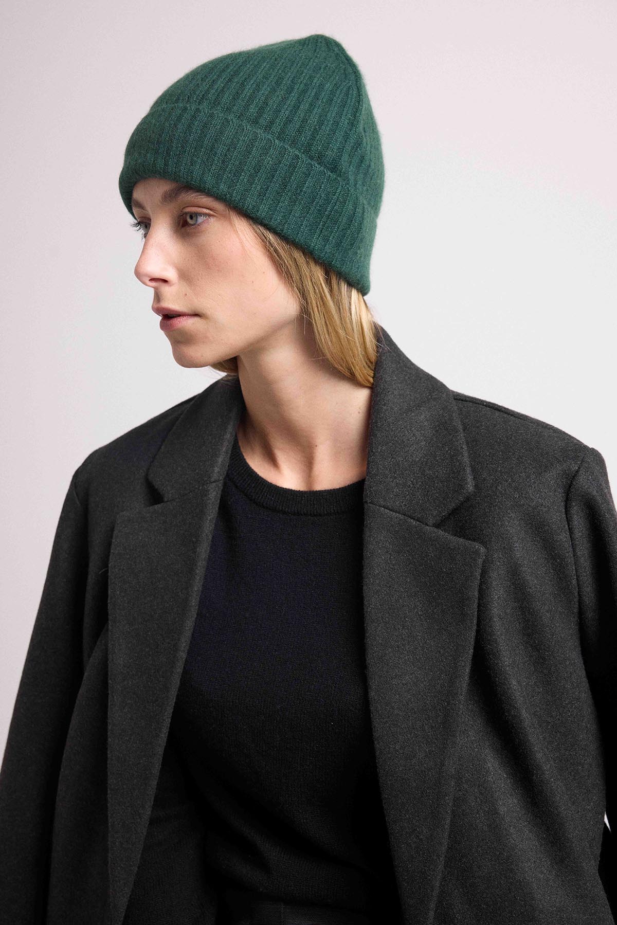 Bonnet vert bouteille