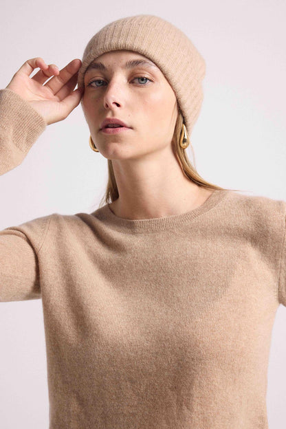 Bonnet beige crème